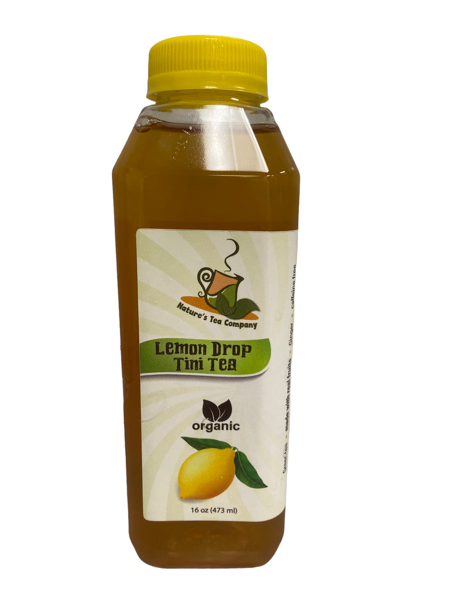 Lemon Drop Tini RTD organic iced tea, 16 oz , 12 pack – Natures Tea Company
