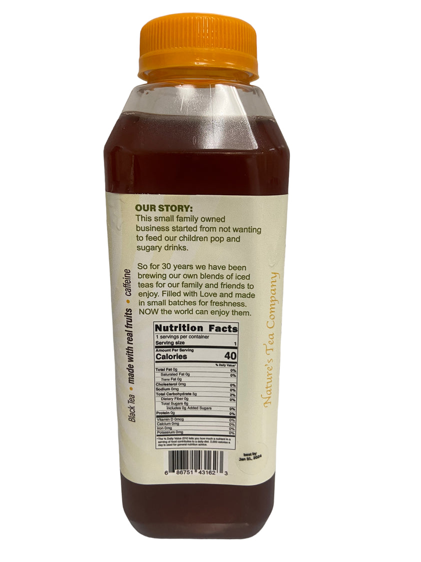 Mango Mojito RTD organic iced tea, 16 oz , 6 pack – Natures Tea Company
